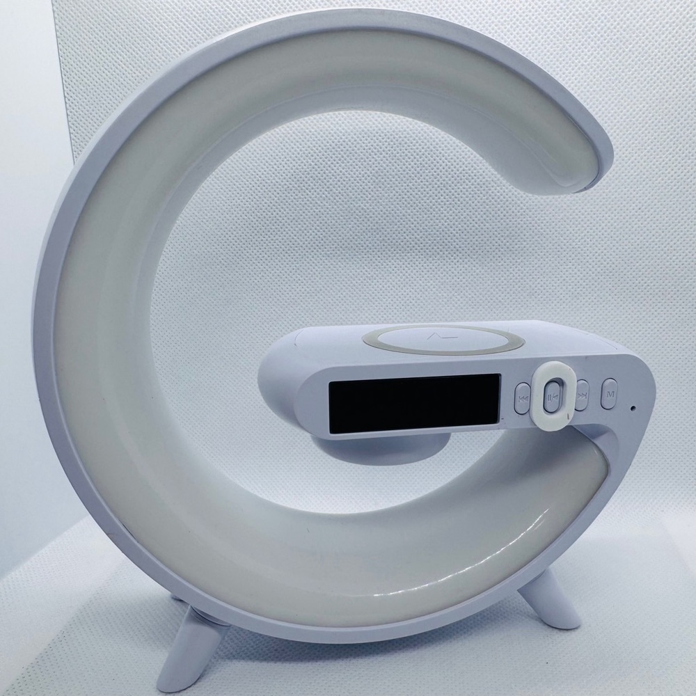 Smart Light/Sound machine/wireless charger/bluetooth/alarm clock NEW - Picture 2 of 4